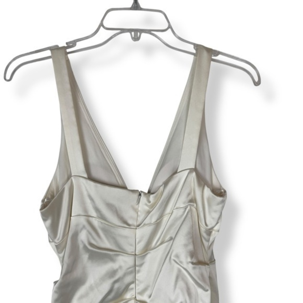 XSCAPE Satin Bodycon Cocktail Dress Womens Size 12 Fits 6  8 Romantic Elegant‎ - Picture 8 of 9